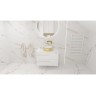 умивальник Lavita Merida Gold/White 37x37 накладний (5900378322603)