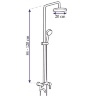 душова система Rea Loft хром (REA-P0223)