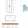 душевая дверь Radaway Idea DWD 150x200,5 стекло прозрачное (387125-01-01)