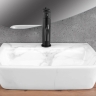 умивальник Rea Altea Cloudy 45,5x36 під мармур, білий (REA-U9242)