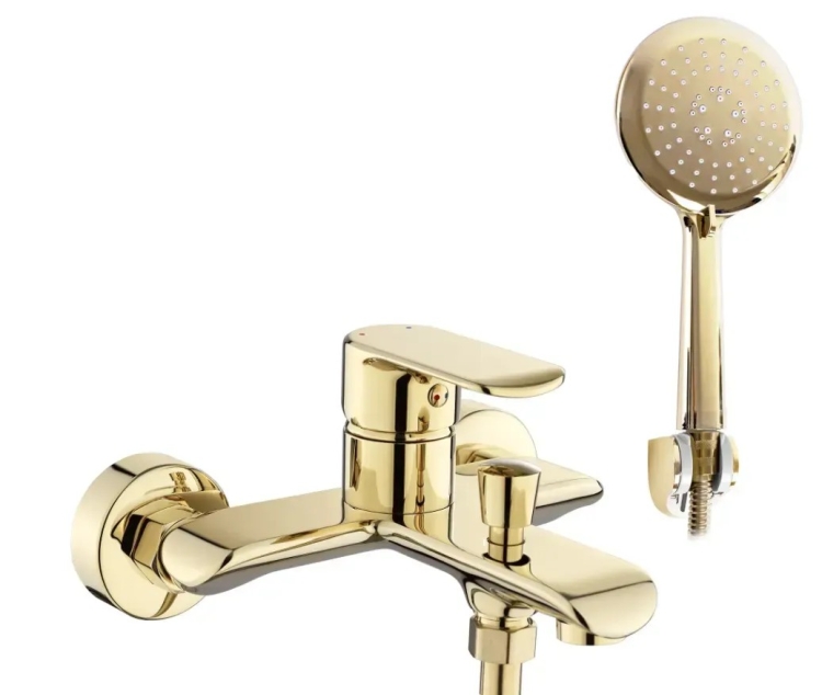 змішувач для ванни Rea Bloom з виливом, gold (REA-B6389)