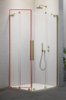 душевая кабина Radaway Furo SL KDD 90x200 левая, стекло прозрачное, brushed gold (10305090-99-01L)