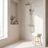 душевая система с изливом Rea Arcos brushed gold (REA-P8716)