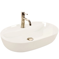 умивальник Rea Aura 61x41 ecru shiny (REA-U4589)