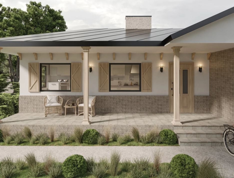 ступень с капиносом Paradyz Mattone 33x33 pietra beige, mat, structura