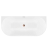 ванна акриловая Rea Capri Slim 150x74,5 пристенная, белая (REA-W0503)
