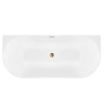 ванна акриловая Rea Capri Slim 150x74,5 пристенная, белая (REA-W0503)