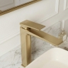 змішувач для умивальника Rea Prime високий, brushed gold (REA-B6733)