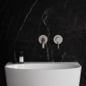 зовнішня частина змішувача для умивальника Omnires Y прихованого монтажу brushed nickel (Y1215HLRONI)