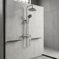 душевая система с изливом Rea Arcos brushed nickel (REA-P8926)