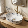 умывальник Rea Veronica 48,5x35 накладной white матовый (REA-U3900)