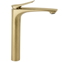 змішувач для умивальника Rea Vision High brushed gold (REA-B6731)