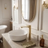 смеситель для умывальника Rea Vision Premium high brushed gold (REA-B6731)