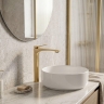 смеситель для умывальника Rea Vision Premium high brushed gold (REA-B6731)
