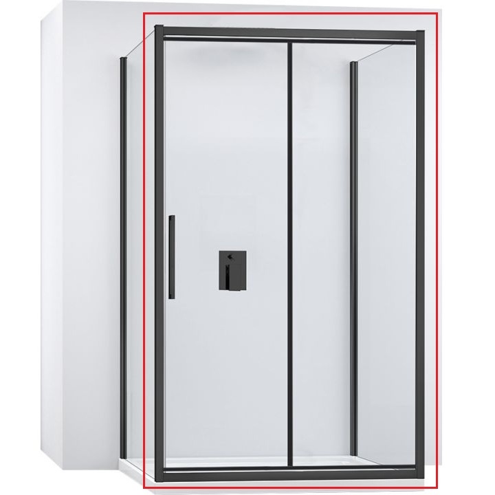 душові двері Rea Rapid Fold 70x195 безпечне скло, прозоре (REA-K6417)