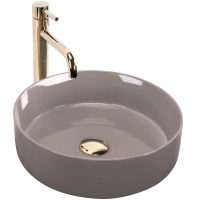 умывальник Rea Sami 36x36 beige shiny (REA-U6382)