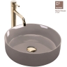 умивальник Rea Sami 36x36 beige shiny (REA-U6382)