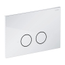 инсталляция Omnires Flush Set, панель смыва STEEL-R45, polished chrome (STFWC1R45-RCR)