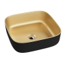 умивальник Lavita Galera Mini 39x39x14 накладний, gold/black (5900378334330)