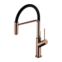 змішувач для кухні Omnires Vita polished copper/matt black (VI6350BLCP)