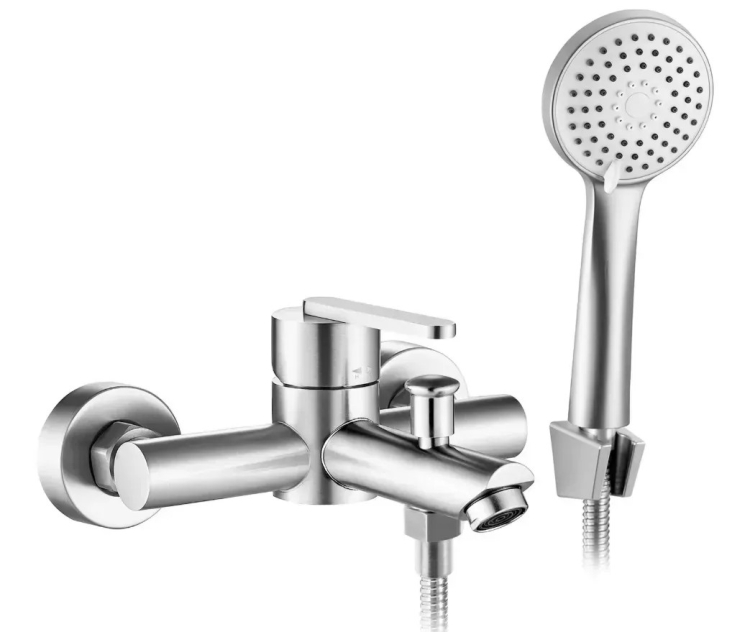 змішувач для ванни Rea Ontario з виливом, nikiel brush (REA-B5514)