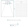 піддон Rea Bazalt 80х120 прямокутний, white (REA-K3900)