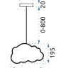 светильник потолочный TooLight Kids blue (OSW-00453)