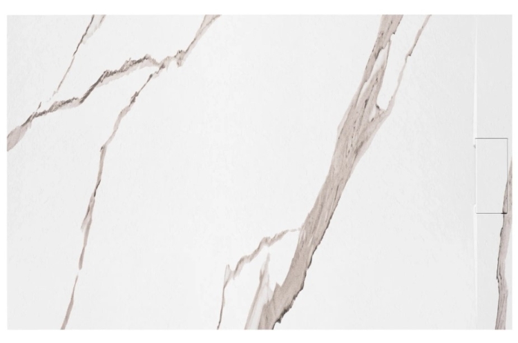 піддон Rea Bazalt 90x120 прямокутний, carrara white (REA-K7001)