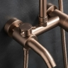 душова система Rea Luis з виливом, brushed copper (REA-P7156)