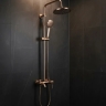душова система Rea Luis з виливом, brushed copper (REA-P7156)