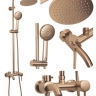 душова система Rea Luis з виливом, brushed copper (REA-P7156)