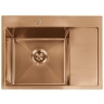 кухонна мийка Rea Fin 62x48 brush copper (ZLE-06018)