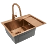 кухонна мийка Rea Fin 62x48 brush copper (ZLE-06018)