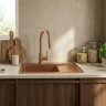 кухонна мийка Rea Fin 62x48 brush copper (ZLE-06018)