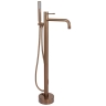 змішувач для ванни Rea Lungo Diamond підлоговий brushed copper (REA-B2247)