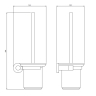 ершик для унитаза Omnires Modern Project gold (MP60620GL)