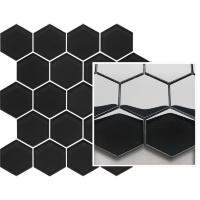 мозаика Paradyz Uniwersalna prasowana 22x25,5 nero hexagon