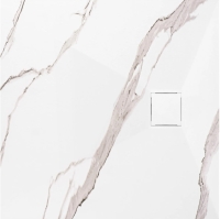 піддон Rea Magnum 90x90 квадратний, carrara white (REA-K7005)