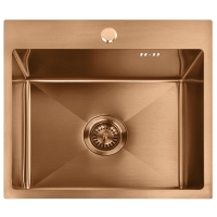 кухонна мийка Rea Leo 50x45 brush copper (ZLE-06015)