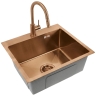 кухонна мийка Rea Leo 50x45 brush copper (ZLE-06015)
