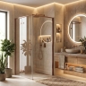 душевая кабина Rea Bruno 90x90x195 brush copper безопасное стекло (REA-K3602)