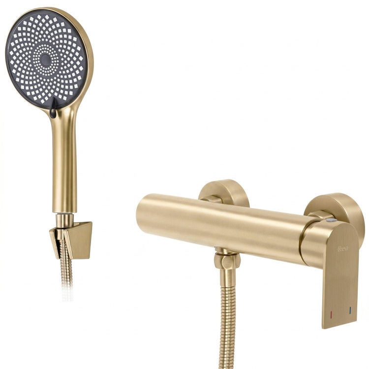 змішувач для душу Rea Hunter brushed gold (REA-B6693)