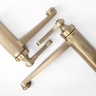 смеситель для умывальника Rea Monaco высокий, gold brush (REA-B4212)