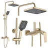 душевая система Rea Joe с изливом, brushed gold (REA-P5656)