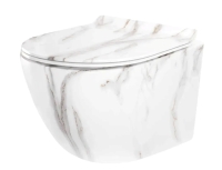 унитаз Rea Carter Tornado 49х37 подвесной, безободковый, смив Торнадо, дюропласт, aiax shiny (REA-C6390)