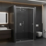 душова стінка Rea Primo 90х190 безпечне скло, прозоре, chrome (REA-K5056)