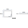 піддон Rea Porta 80x120 прямокутний, білий, профіль правий (REA-K090H)