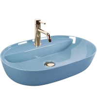 умивальник Rea Aura 61x41 blue shiny (REA-U6618)