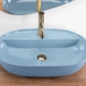 умивальник Rea Aura 61x41 blue shiny (REA-U6618)