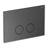 инсталляция Omnires Flush Set, панель смыва STEEL-R45, brushed graphite (STFWC1R45-RGR)